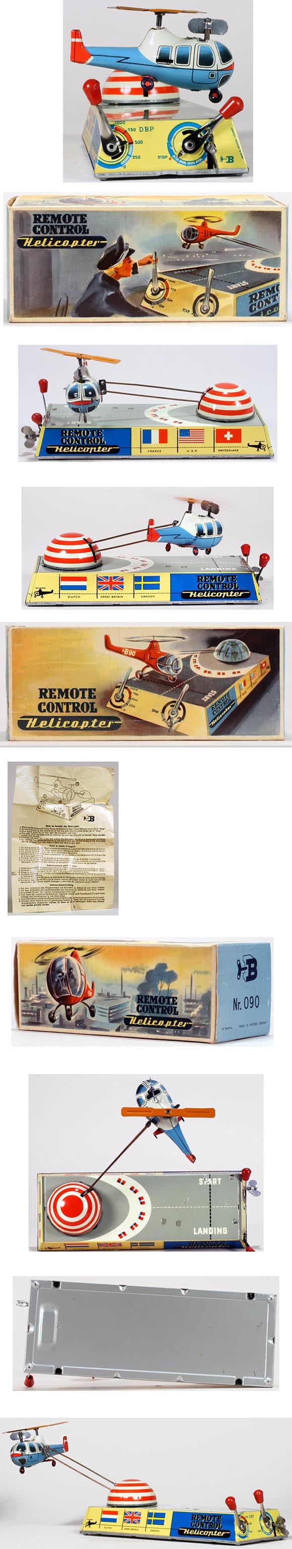 1957 Biller Nr.90 Remote Control Helicopter in Original Box
